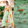 VK 4102 Organza Silk Digital Printed Sarees Catalog